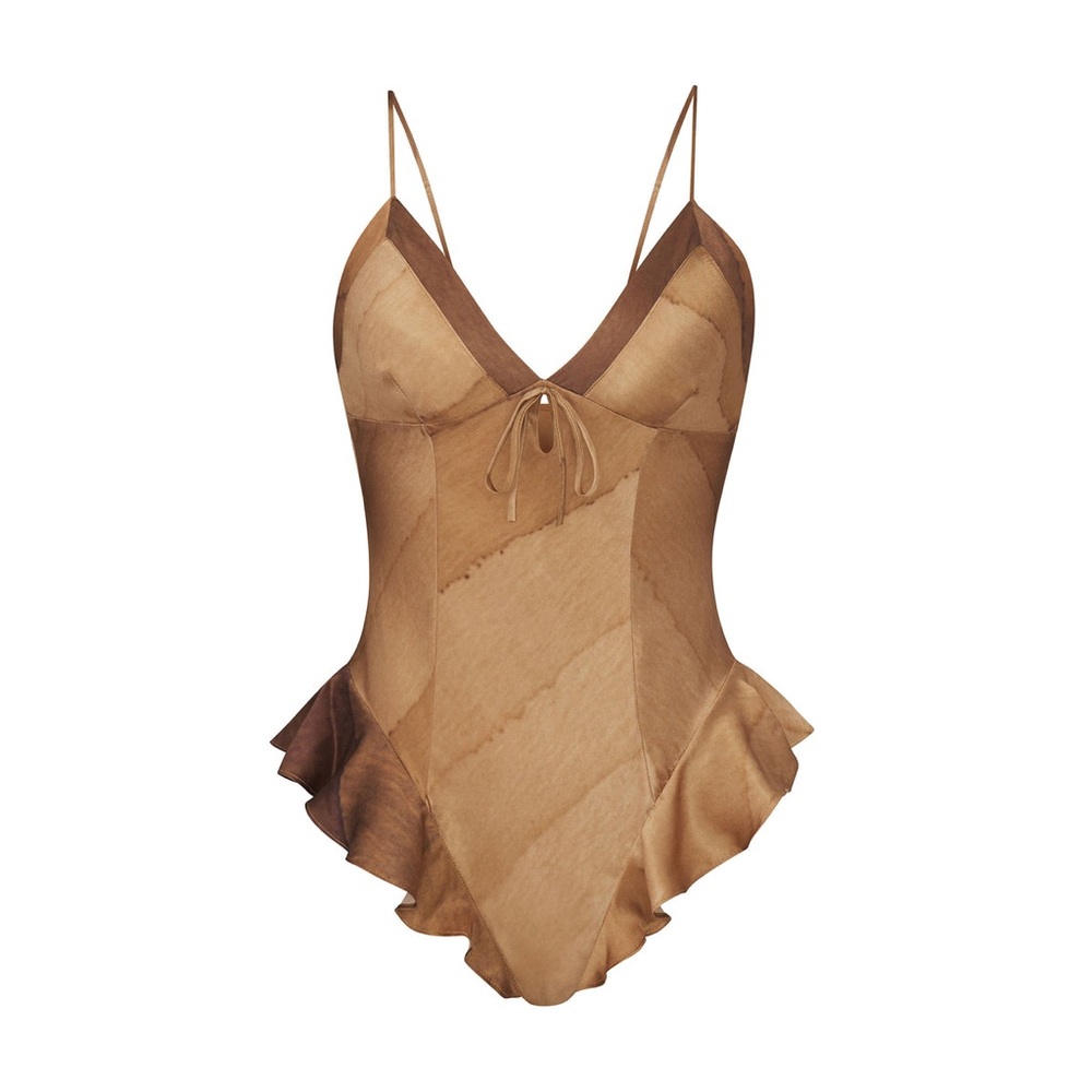 SKIMS SILK TEDDY in Oak NEW